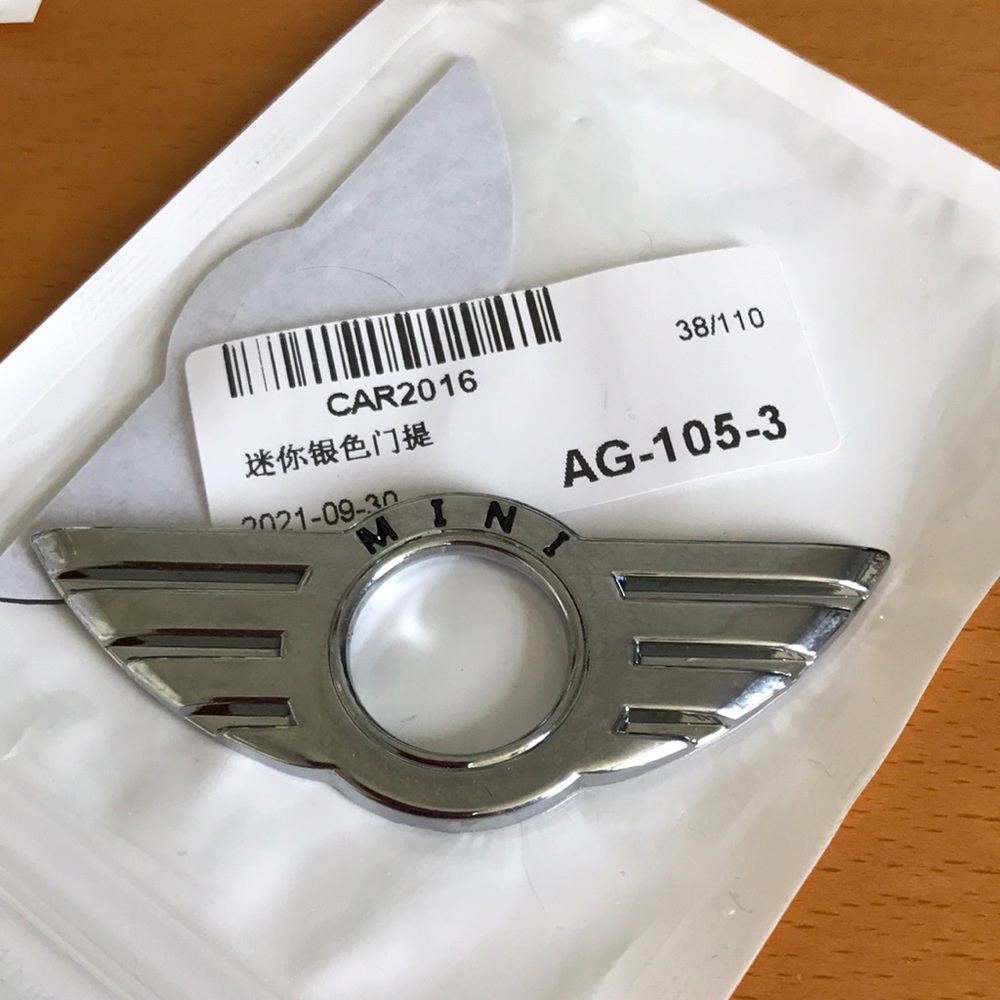 MINI Cooper Metal keyhole lock cover Set of 4! NIP 🏁🚗🚙